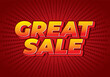 © Adipra - Great sale. Text effect in good colors with 3D style