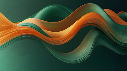 Wall Mural - abstract wave background, ai generated