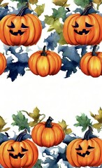 halloween pumpkins set