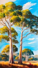 australian outback landscape painting