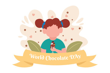 Wall Mural - World Chocolate Day Flat Design Illustration