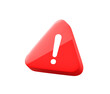 © Lemonsoup14 - Warning sign PNG icon 3d isolated transparent background alert danger caution symbol safety hazard security exclamation triangle clipping path. Notification attention critical problem alarm message.