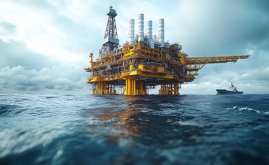 Offshore Oil Rig Platform