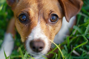 Wall Mural - A Close-Up Portrait of a Dog