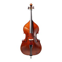 double bass isolated on transparent and white background