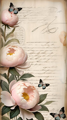 Poster - background with flowers