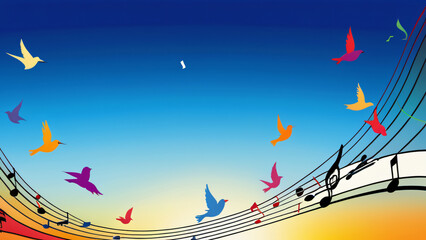 music notes background