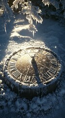 Canvas Print - Frozen Dawn, Sundial