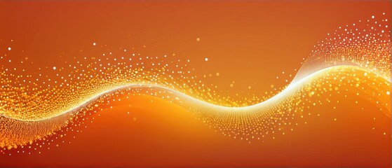 Wall Mural - Abstract Orange and White Wave Background