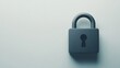 © Bionic - 'Grey Lock Symbol on White Background for Enhanced Security Measures'