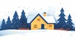 © progressman - a house in the snow with trees in the background
