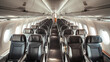 © senerdagasan - Inside of a airplane with empty seats. Transportation concept