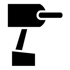 Poster - Bricolage Drill Tool Glyph Icon