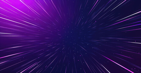 Wall Mural - Abstract background showing the concept of speed in outer space with stars. High quality photo