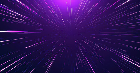 Aufkleber - Abstract background with speed lines rushing toward central vanishing point, creating sense of motion and perspective. High quality photo