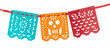 © castellanos80 - Mexican decoration, papel picado of different colors for celebration of the day of the dead.
