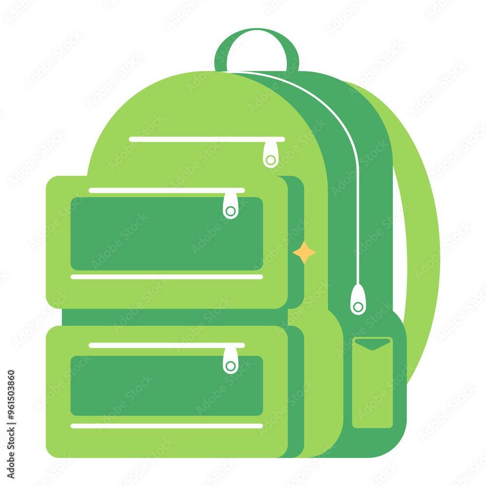 2D and 3D Isometric School Bag Illustrations with Various Modern Designs - Vector Backpack for Creative Projects, Posters, Social Media, and Presentations