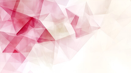 Wall Mural - abstract geometric design featuring shades of red and soft white creating a vibrant yet soothing bac