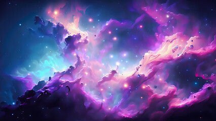 Wall Mural - purple inferno