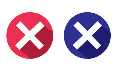 Wall Mural - close vector icon. delete icon vector. cross sign. wrong sign. reject icon. cancel icon. cross. proh