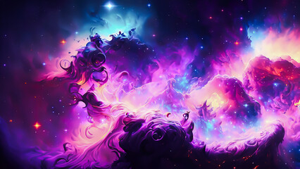 Wall Mural - journey through the stars