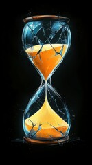 Poster - Fractured Sands, Hourglass