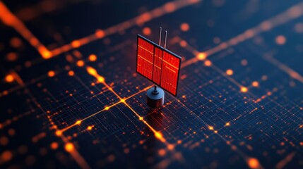 Aufkleber - Digital Grid Network.