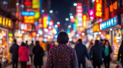 Woman in City Lights.