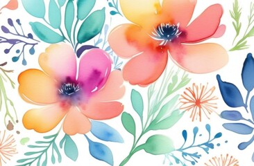 Poster - flower pattern