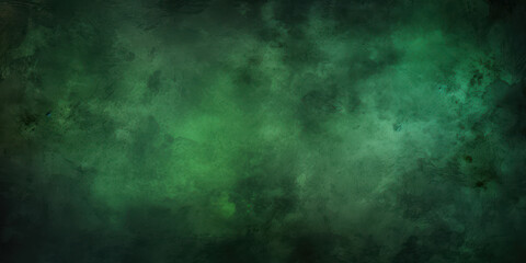 Green grunge texture background. Abstract wall.