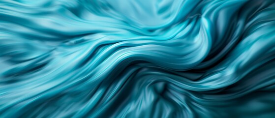 Wall Mural -  A tight shot of a blue-black water surface's swirling pattern, against a backdrop of unblemished blue sky