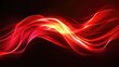 © arthit - Dynamic red light curves with a sense of fast movement on a black background, creating an energetic and abstract vector design. -
