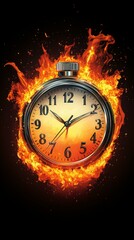 Wall Mural - Flames of Urgency, Stopwatch