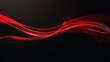 © arthit - Vector illustration of abstract red light trails forming swift curves and dynamic motion on a sleek black background. Perfect for modern designs. -
