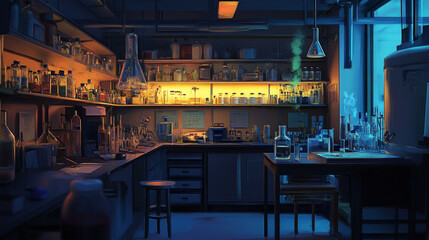 Wall Mural - Laboratory.