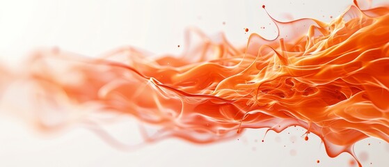 white background with a red and orange design