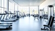 © PondLord - A spacious gym interior with modern workout equipment on a white background, emphasizing the clean and organized environment