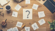 © Studios - idea help decision confusion business Question copy solution heap paper problem doubt nobody symbol asking signs wood brainstorming message assistance floor table desk uncertainty mark concep