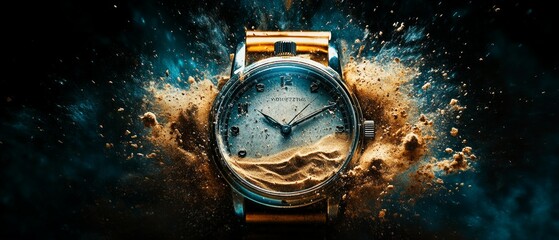 Wall Mural - Temporal Sandstorm, Stopwatch