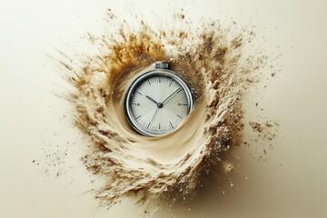 Wall Mural - Temporal Sandstorm, Stopwatch