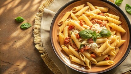 Canvas Print - penne pasta with tomato sauce