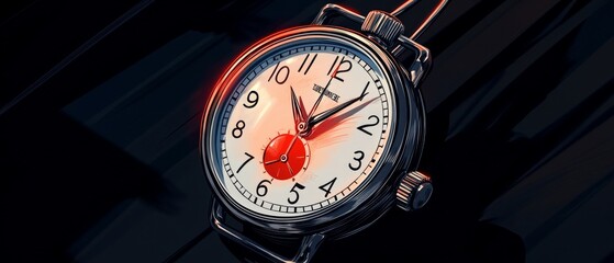 Poster - Crimson Countdown, Stopwatch