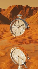 Canvas Print - Time Mirage, Stopwatch