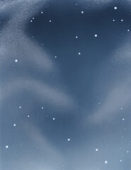 Wall Mural - starry night sky - abstract night christmas background - Generative AI