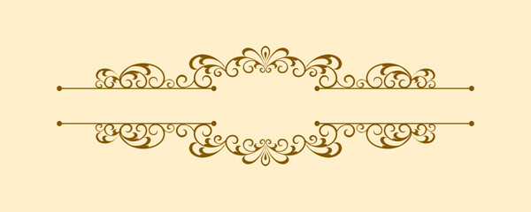 Wall Mural - Vector Frame floral ornament Border 