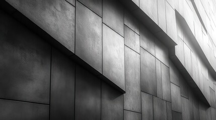 Canvas Print - Geometric Concrete Wall