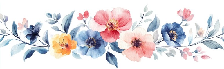 Beautiful Watercolor Floral Arrangement for Nature-Inspired Decor