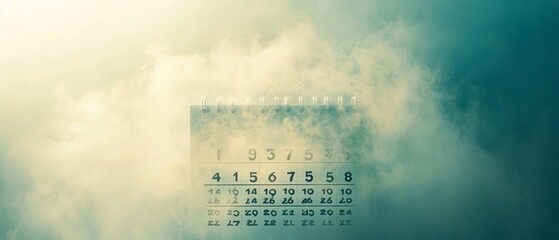 Wall Mural - Fading Memories, Calendar