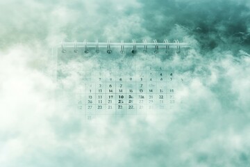 Canvas Print - Fading Memories, Calendar