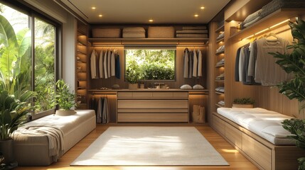 Sticker - Modern Walk-in Closet Design